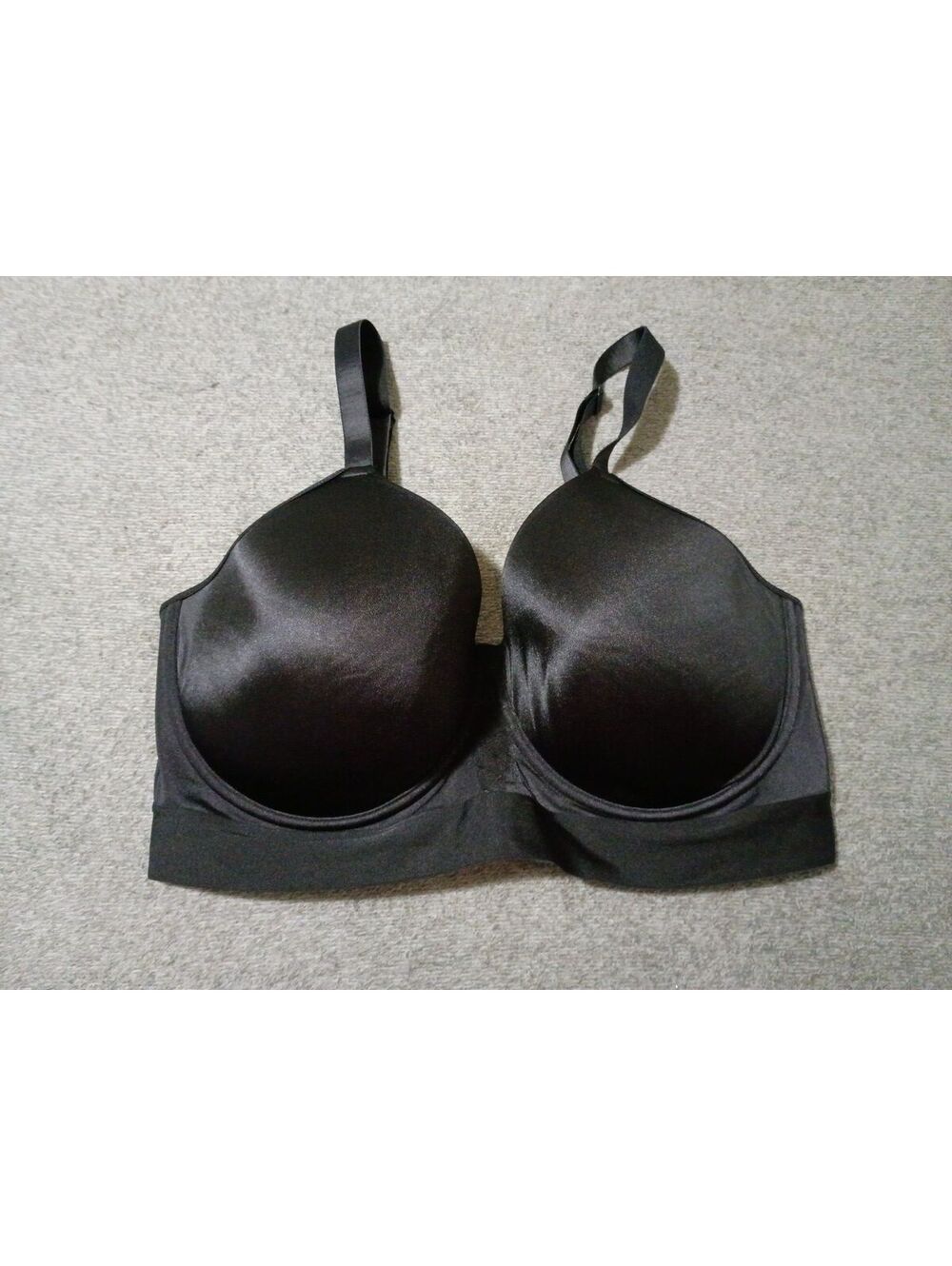 Bali Black Satin Full Coverage Bra Size 40DDD